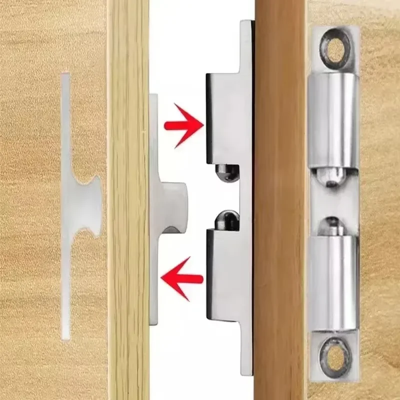 10/5/2/1PCS Furniture Door Ball Latch Brass Double Roller Spring Ball Catch Latches Cabinet Closet Door Adjustable Tension Latch