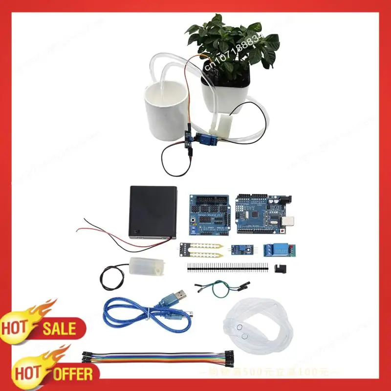 B47C Automatic Irrigation System Self Watering DIY Kit Garden Greenhouse Flower Water Pump Soil Moisture Sensor Relay Module