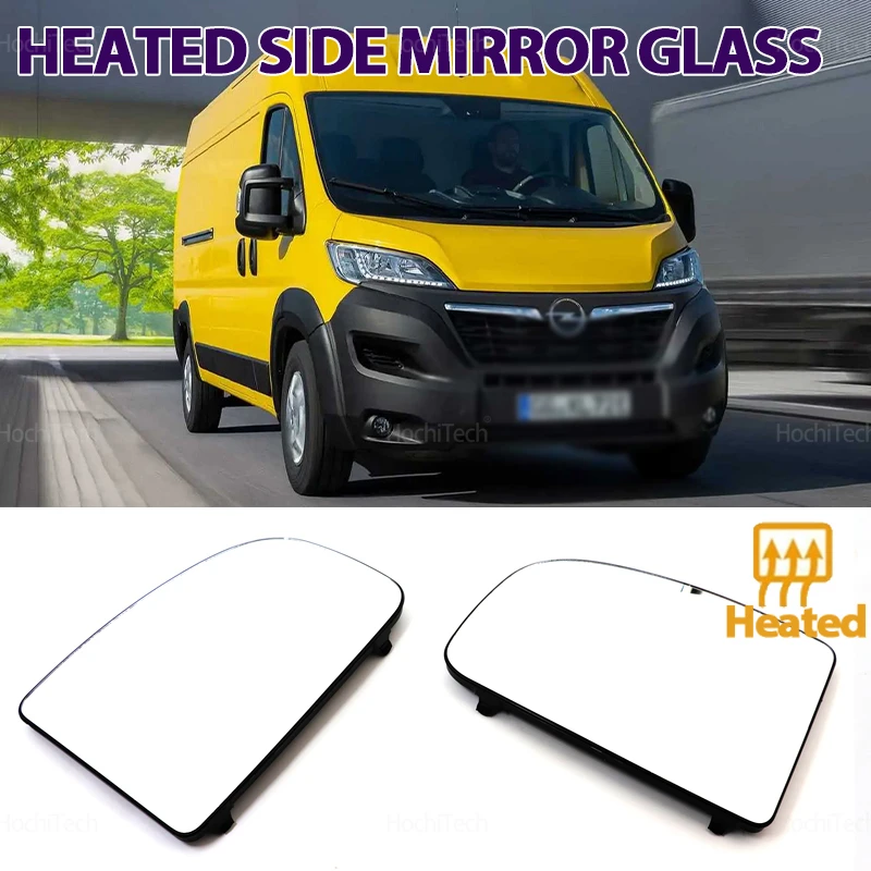 

Автомобильное боковое зеркало с подогревом для Opel Vauxhall Movano 2021-gift, стеклянные линзы для крыльев дверей и зеркала заднего вида