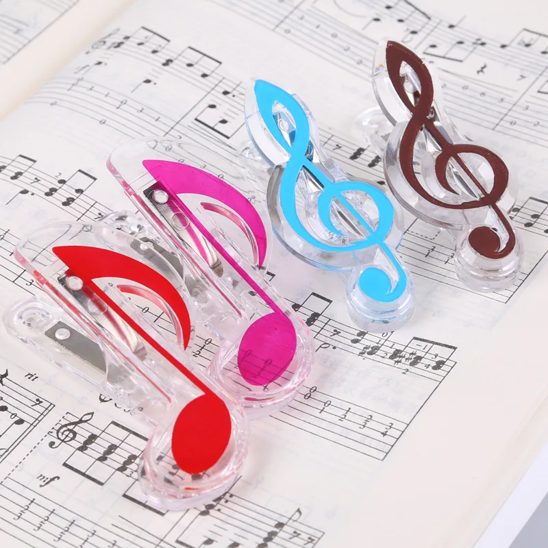 1pc Music Book Clip, Paper Sheet Plastic Musical Note Spring Holder, Holder Clip For Piano Guitar Violin Musical Notation Clips