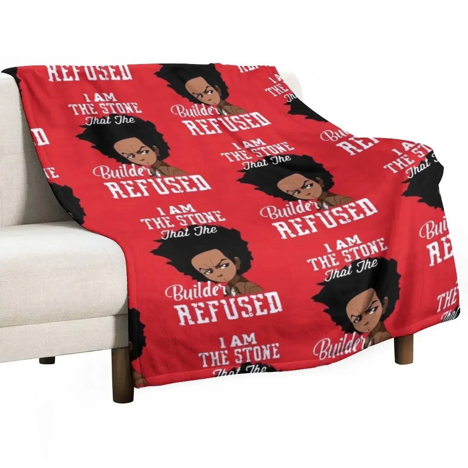 Boondocks funny Throw Blanket Thermal Hair Bed Blankets For Sofas Blankets