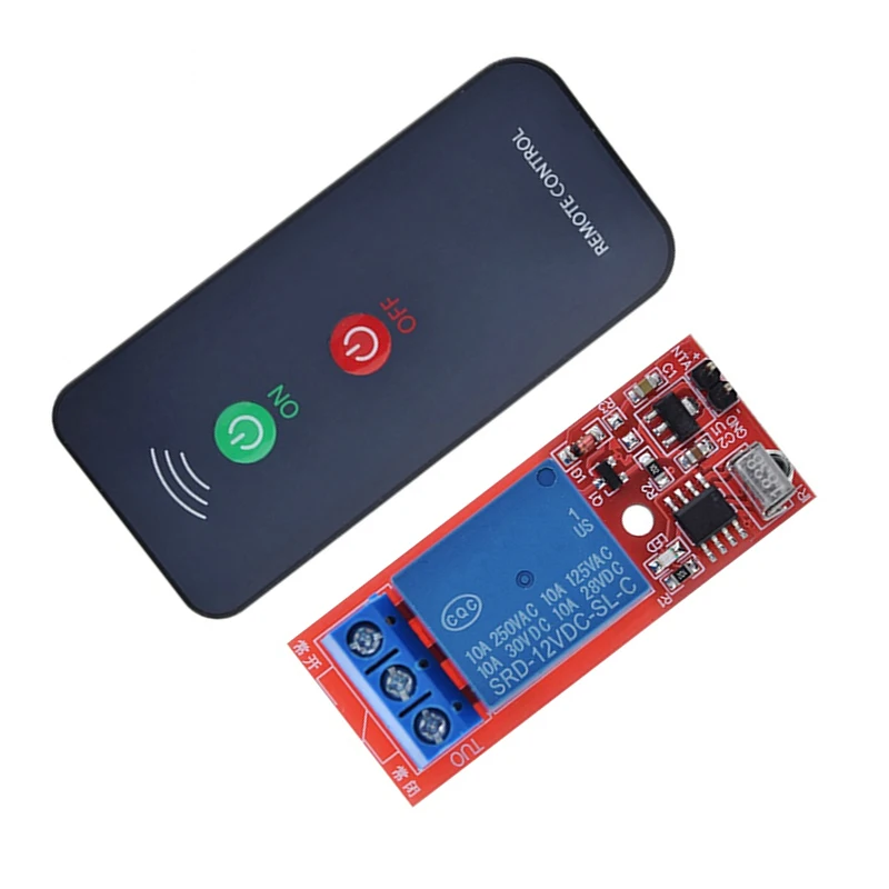 DC 12V 1 Channel Infrared Receiver Driving Switch Relay Driver Module Board IR Active Remote Controller