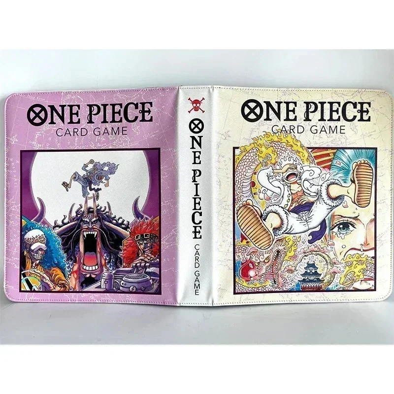 One Piece OPCG Card Book Binder Zipper Bronzing Style Nika Luffy