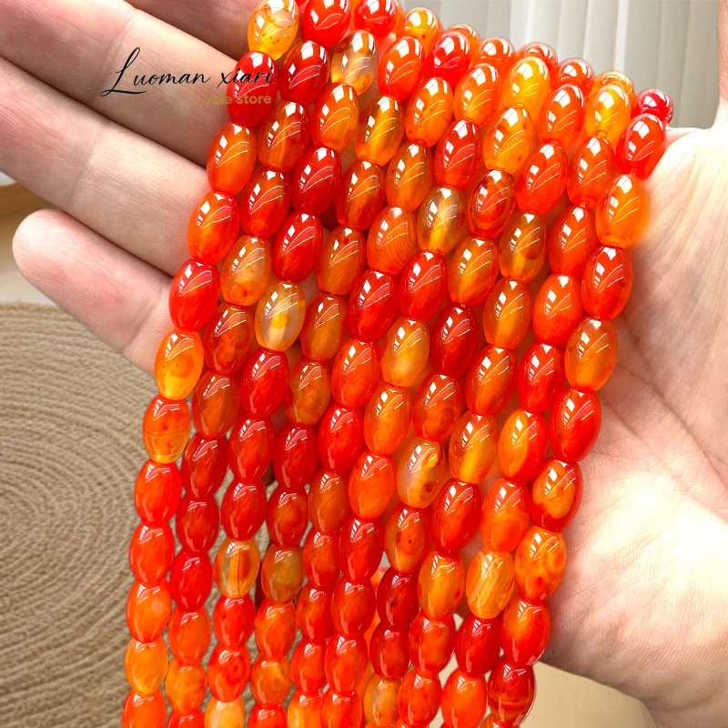 

Бусины-разделители из натурального камня, оранжевый агат/оникс, овальные, 8x12 мм, для изготовления ювелирных изделий, браслетов, подвесок, аксессуаров своими руками