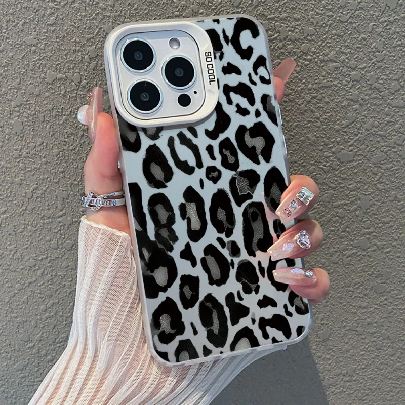 

Leopard Print Pattern PC Phone Case For Samsung Galaxy S25 S24 S23 S21 S22 Ultra Plus A55 A54 A53 A35 A33 A15 A16 5G Cases Funda