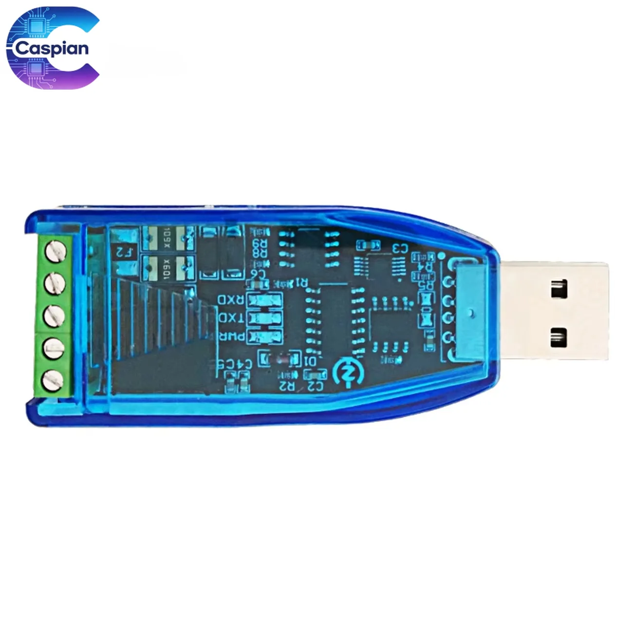 20Pcs Isolated USB to RS485 Converter Module Original CH340E ESD Protection Standard RS-485 Connector Board Industrial TV