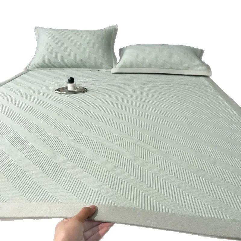 

Class A new 100 ethylene ice silk cool seat mattress three-piece set super cold summer washable air conditioner soft seat