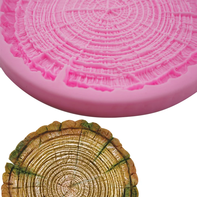 Tree Rings Silicone Mold Kitchen Resin Baking Tool DIY Cake Pastry Fondant Moulds Chocolate Dessert Lace Decoration Supplies