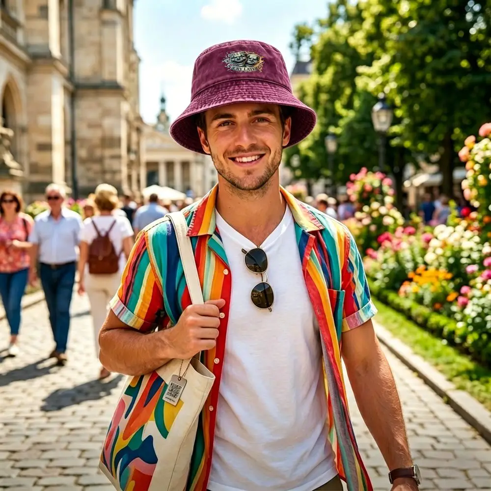 Smile Now Cry Later Washed Bucket Hat Outdoor Fishing Sun Hats for Men Women Teens Birthday Gift Lightweight Breathable Washable view 2