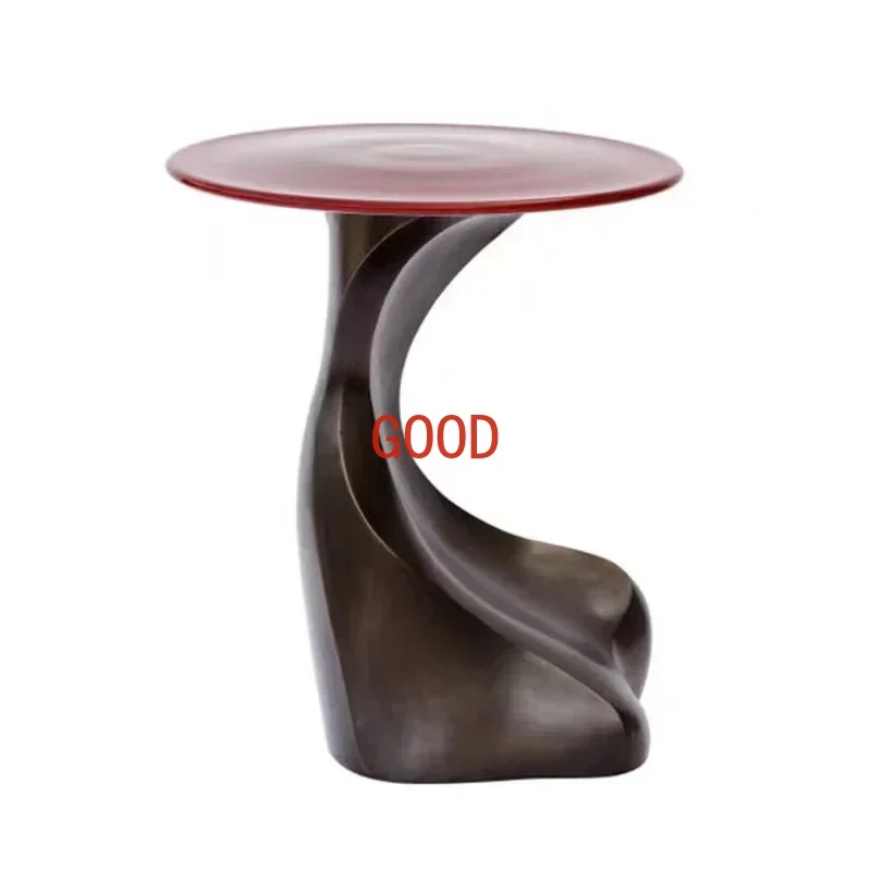 

Modern Fashion FRP Marble Shaped Side Table Coffee Table Living Room