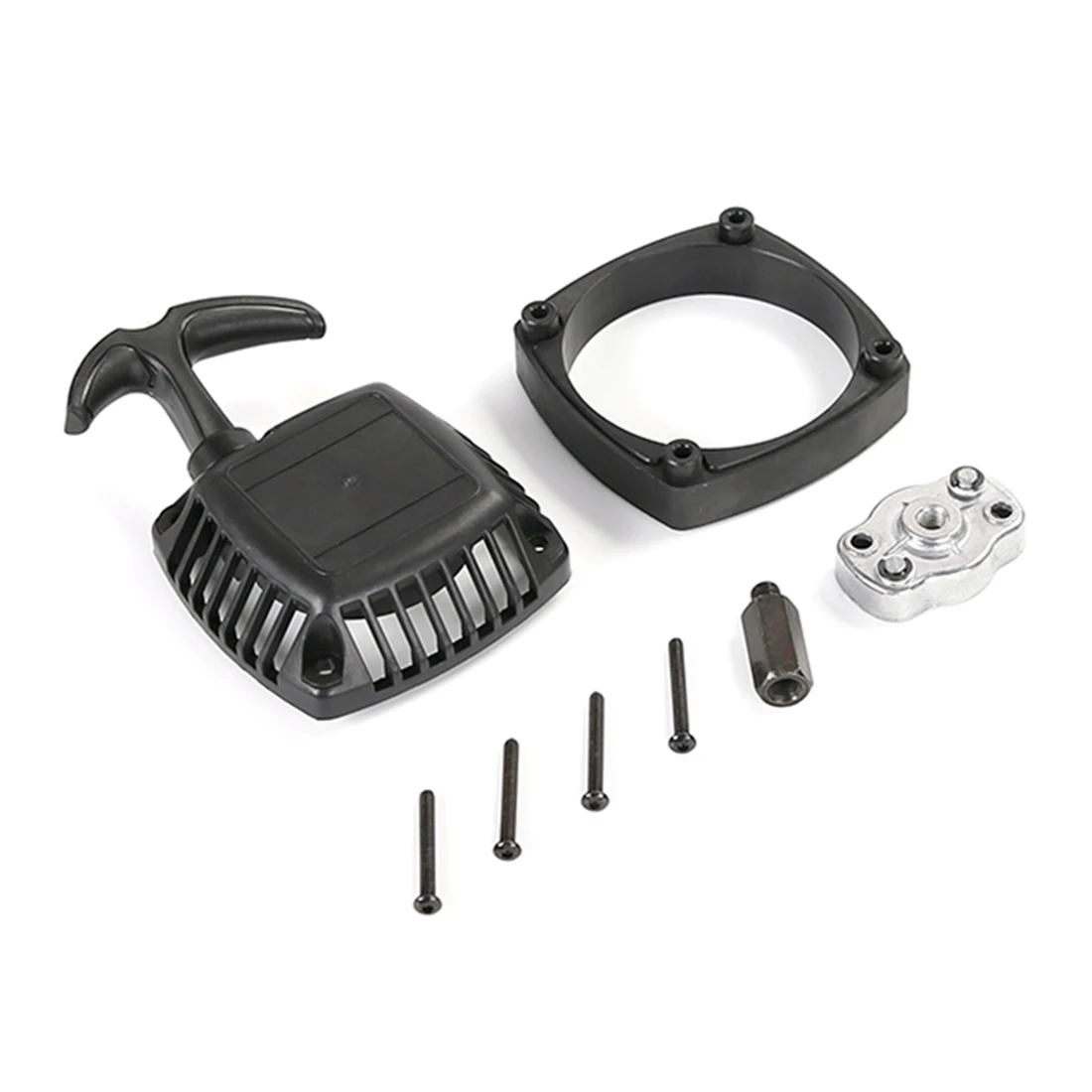 Easy Pull Starter Set for Zenoah CY Rovan Engine 23/26/29/30.5CC for 1/5 HPI ROFUN ROVAN KM BAJA LOSI 5IVE T,Black