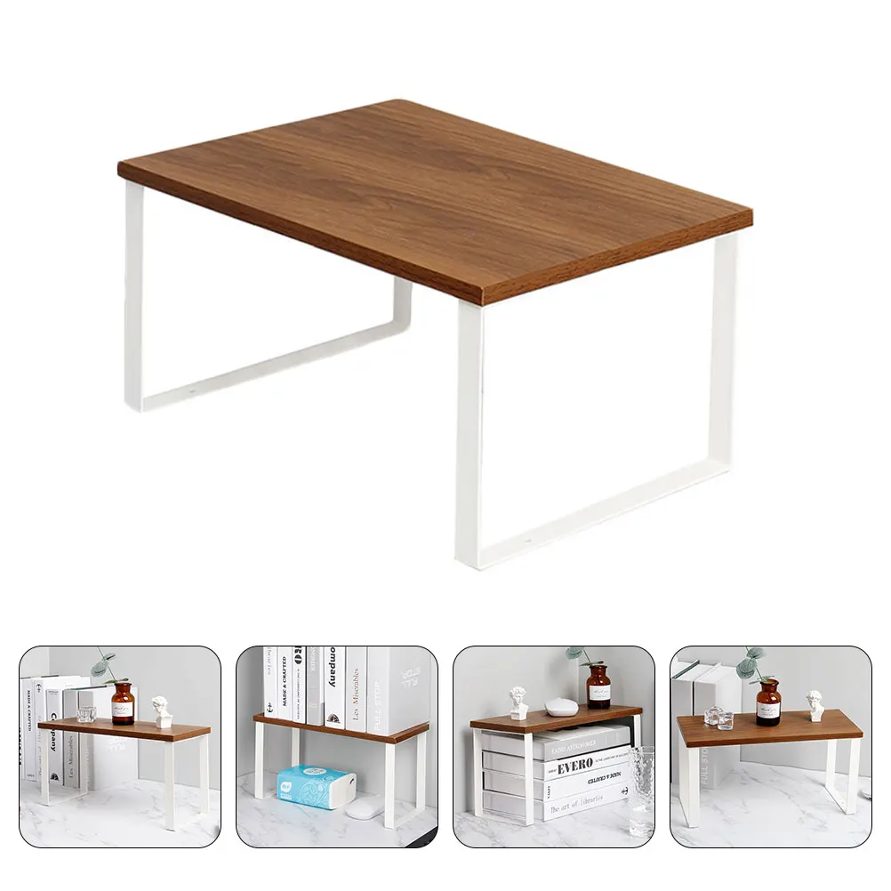 

Multifunctional Space-Saving Desktop Storage Rack Wood Holder Organizer Seasoning Shelf Anti-Slip Vertical Closet Cabinet Rack