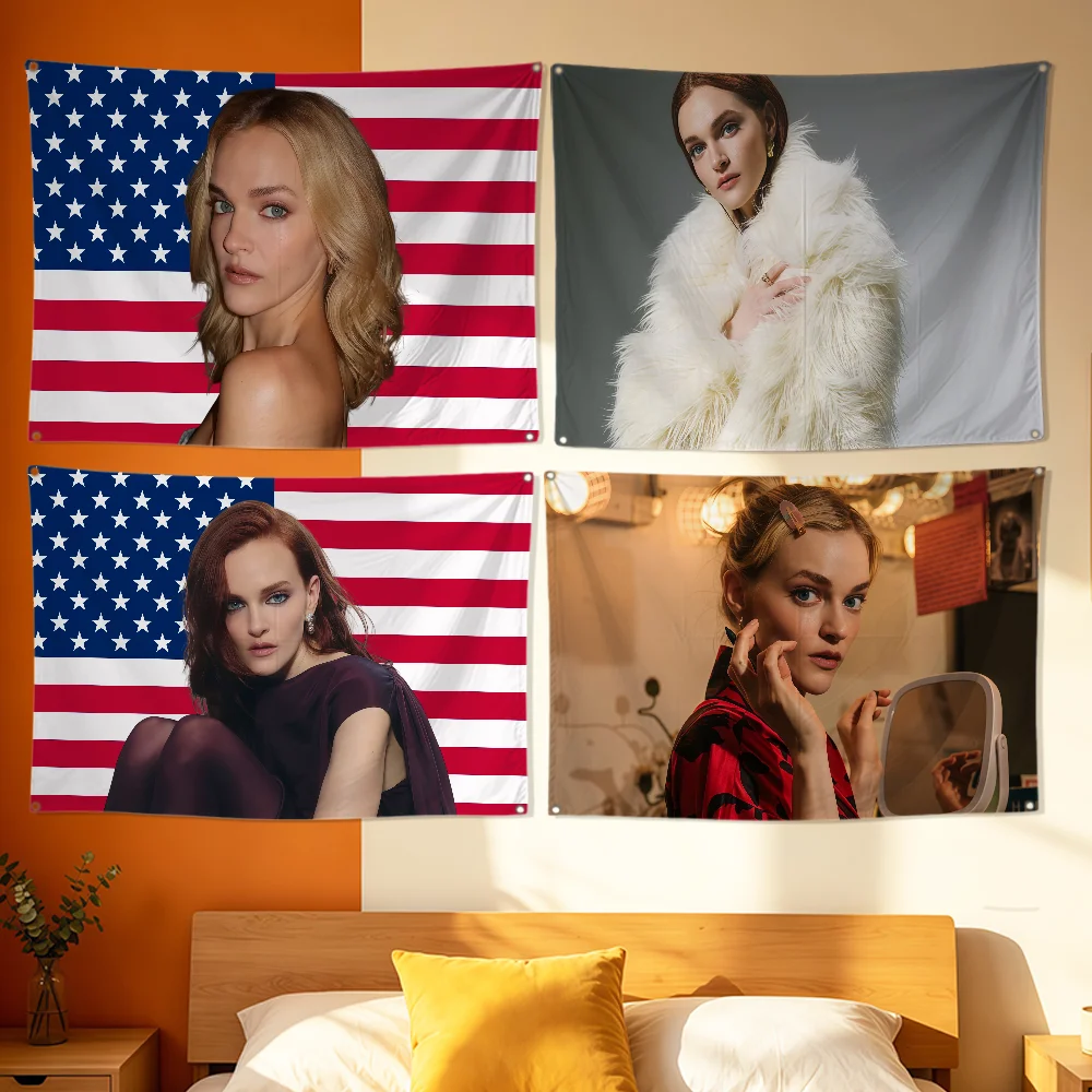 Actor M-Madeline Brewer Flag Polyester Printing Banner For Bedroom Living Bar Garden Garage Wall Art Out Door Decoration