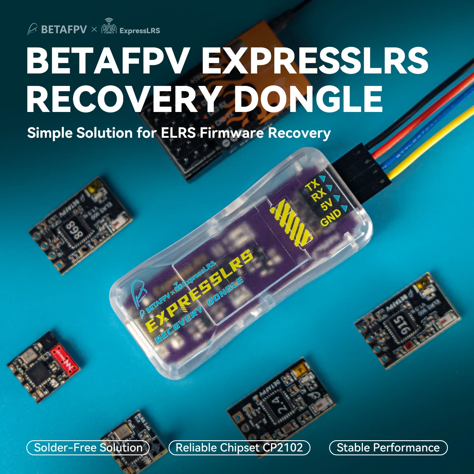 BETAFPV ExpressLRS Recovery Dongle FTDI USB To TTL Module Upgrade for The ESP32&ESP8XX Chip Suit For ELRS Lite Micro Receiver