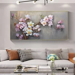 Diamond Mosaic White Magnolia Picture Of Rhinestone DIY Embroidery Diamond Painting Flowers Large Size Full Drill Home Decor