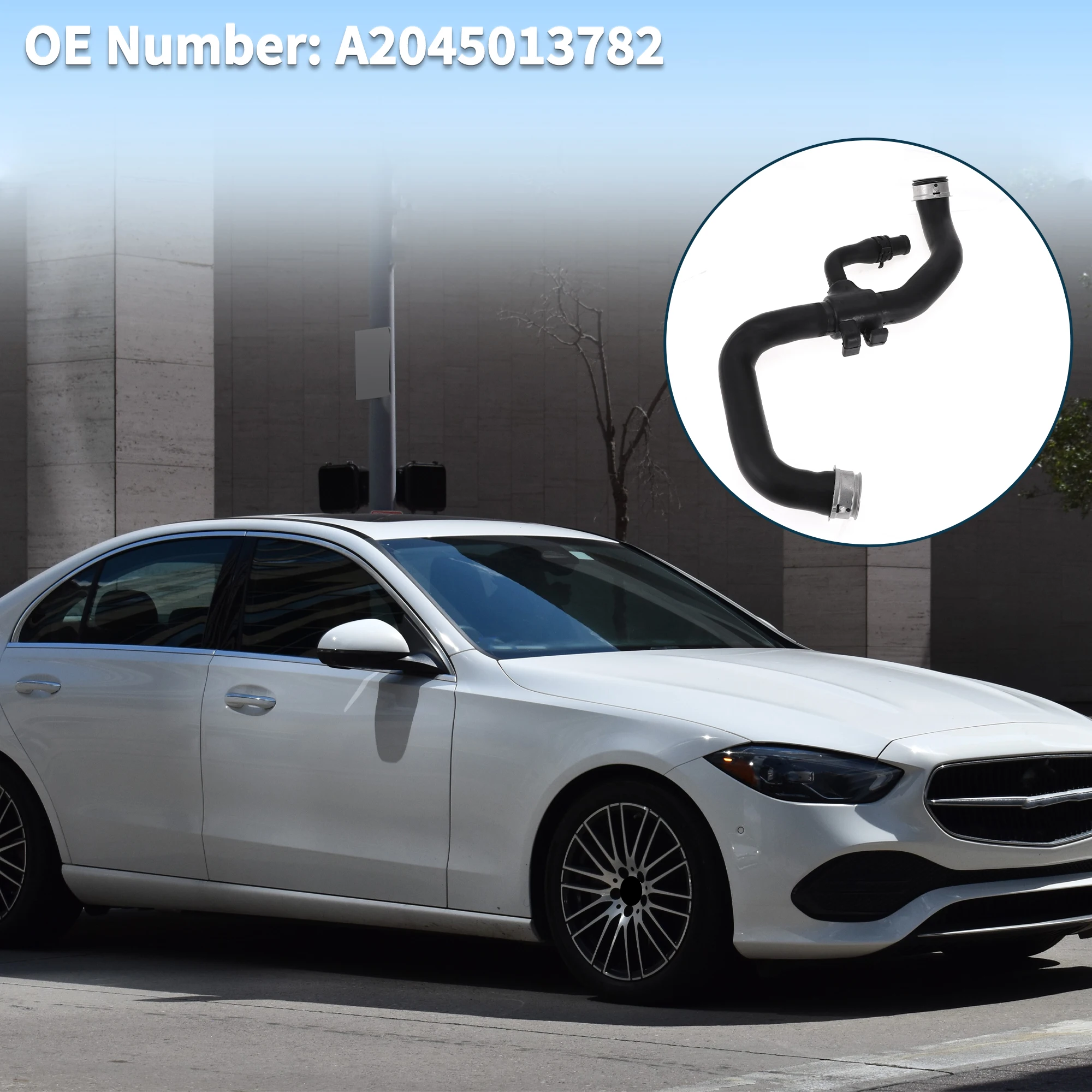 UXCELL ท่อหม้อน้ําสําหรับ Mercedes-Benz E350 3.5 2009-2013 ซีลอย่างดี No.A 2045013782   ท่อน้ําหล่อเย็นท่อน้ําหล่อเย็นล่าง