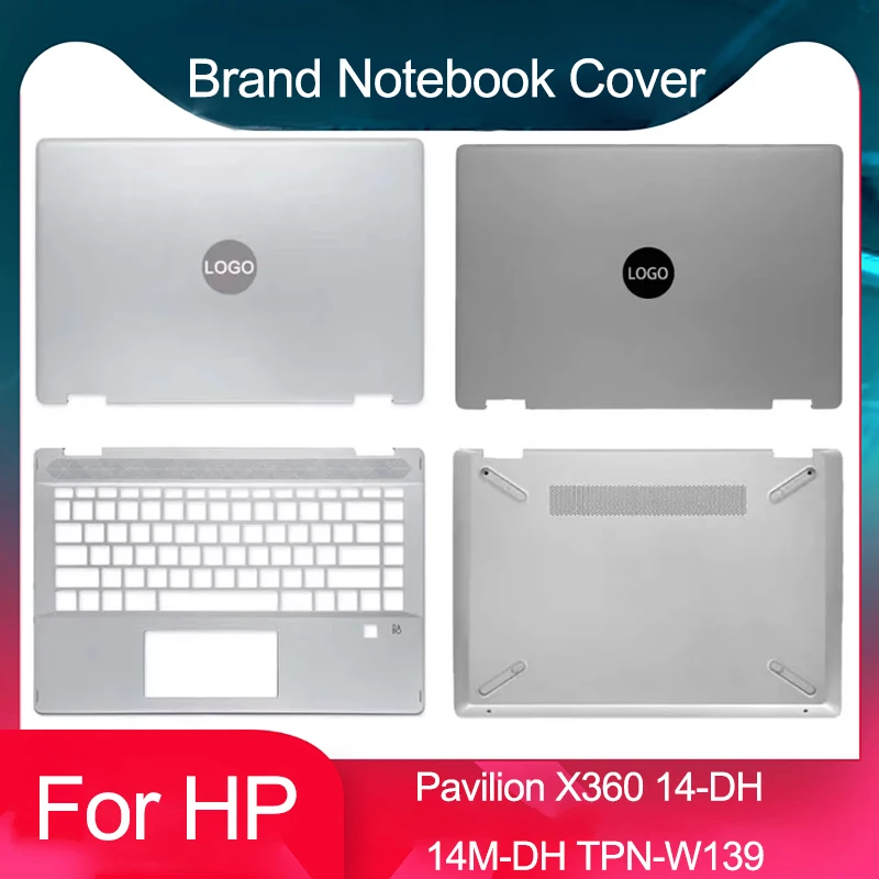 para hp pavilion x360 14 dh 14m dh tpn w139 portatil lcd capa traseira apoio para as maos escudo superior teclado inferior case l52873001 novo 01