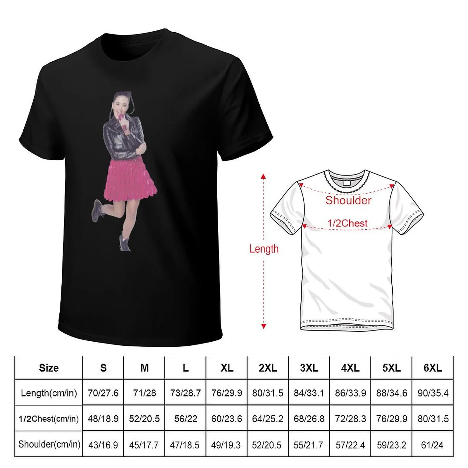 Kally's Mashup Kally T-Shirt Basic Crew Neck Short Sleeve Top