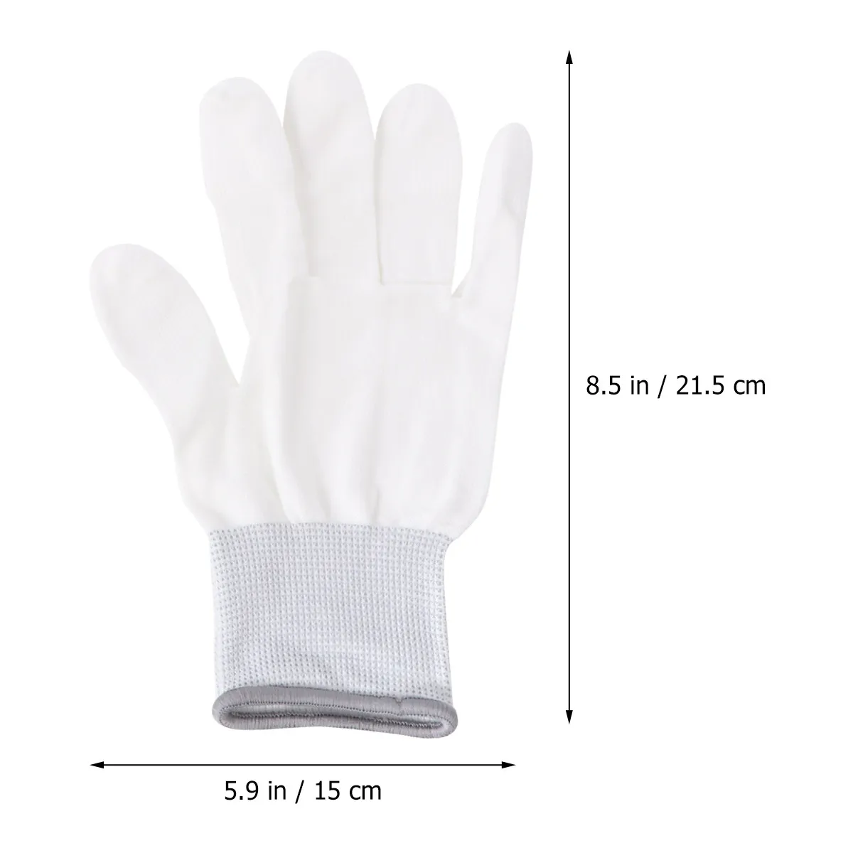 Anti-Slip Work Gloves Nylon Anti-Static Breathable Elastic Cuff L Sizes Pink Green Grey for Gardening Cleaning and