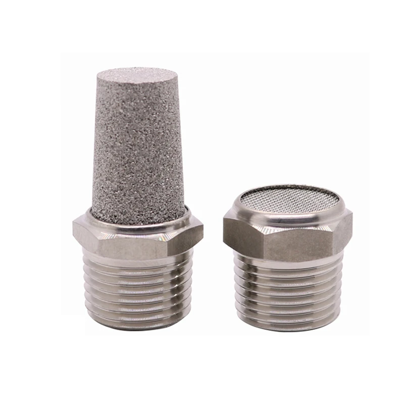 1/8" 1/4" 3/8" 1/2" BSL Muffler Pneumatic Connector Male Thread 304 Stainless Steel Muffler Accessories Valve Silencer Denoise