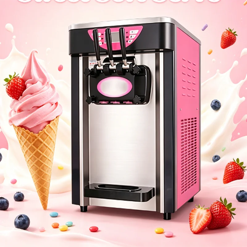 High-end Continuous Churning Make Fresh Ice Cream Gelato Commercial   Stainless Steel Gelato Hard Serve Ice Cream Making Machine