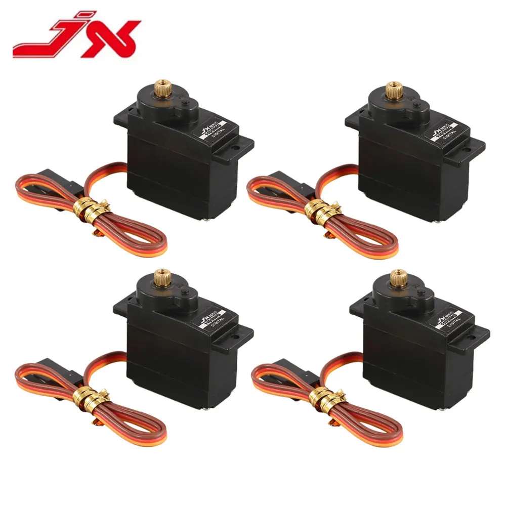 4 pièces JX Servo PDI-1109MG 9g 2.5kg engrenage métallique numérique Mini Servo pour aile fixe 1/18 RC voiture bateau Robot bras hélicoptère