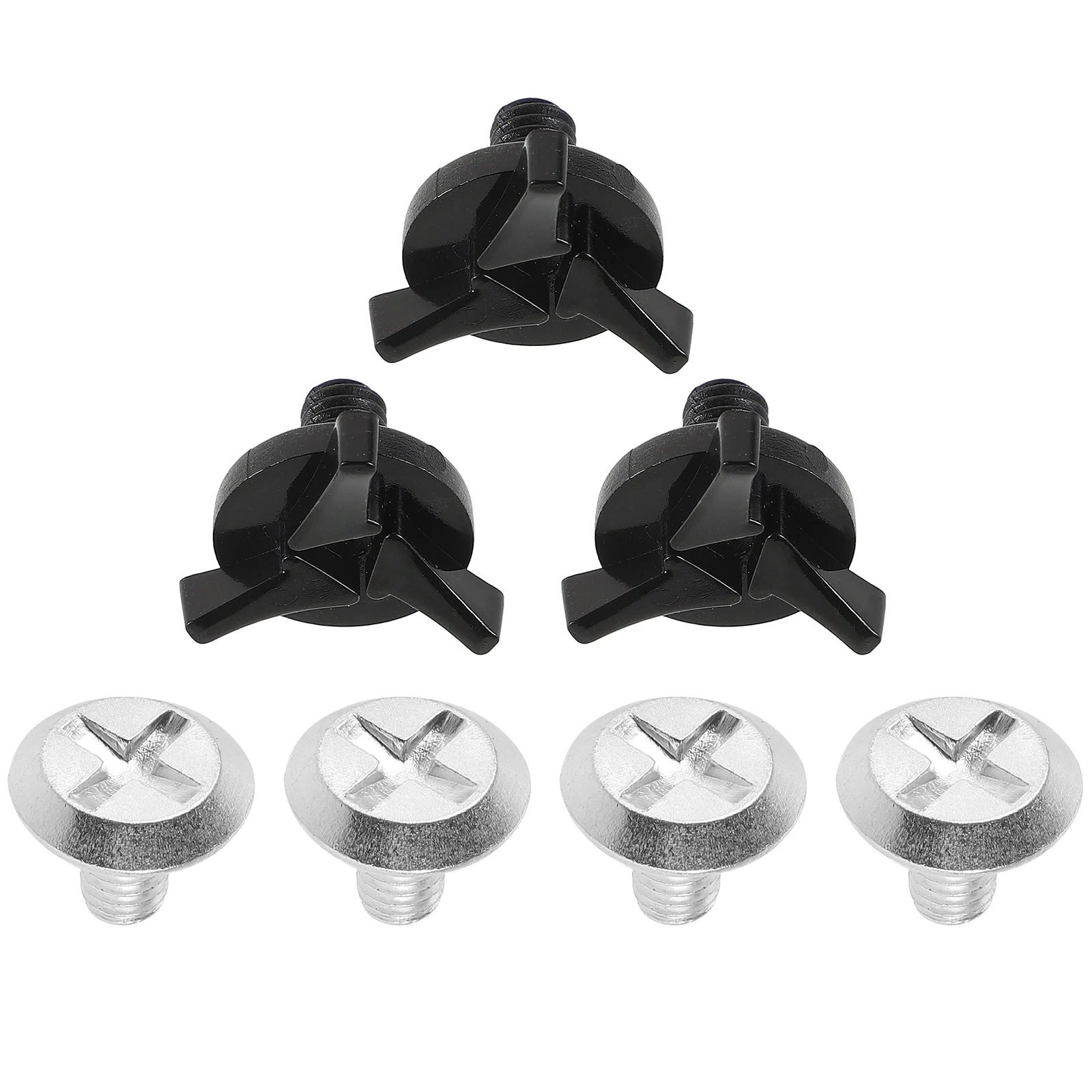 

1 set 7 Pieces Motorcycle Visor Screws Black Plastic Repair Replacement Parts Accessories Dirt BikeHelmet DIY Kit