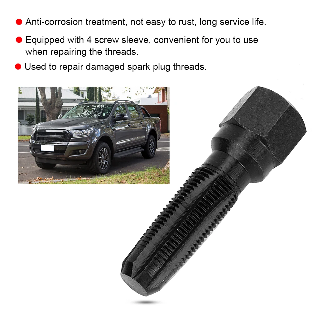 Plug Hole Thread Repair Thread Repair Tool Set 14mm M14*1.25 Steel  Plug Hole Thread Repair Tool Thread Regenerator