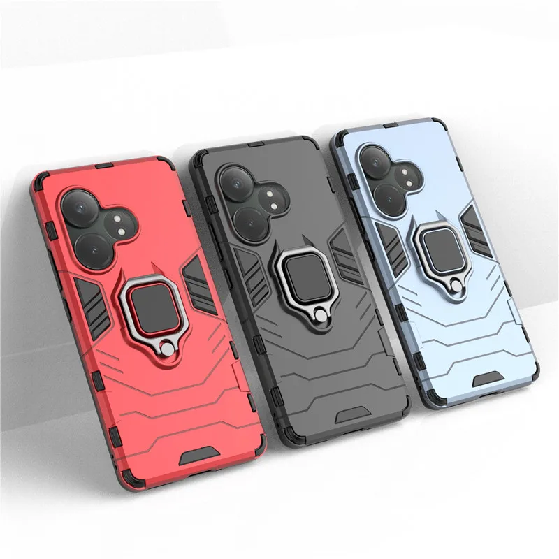 For Realme GT 6 Case Realme GT 6 Cover Ring Holder Bumper Shield Protective Back Phone Cases On Realme GT 6T GT6 Neo6 SE Funda