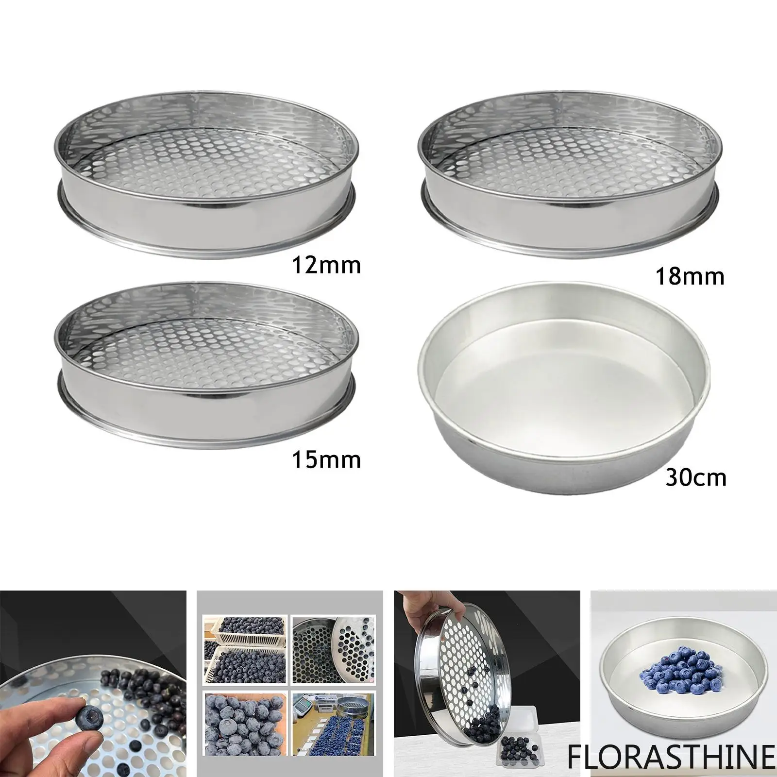 Garden Sieve Portable Lightweight Blueberry Sieve for Garden Home Planting
