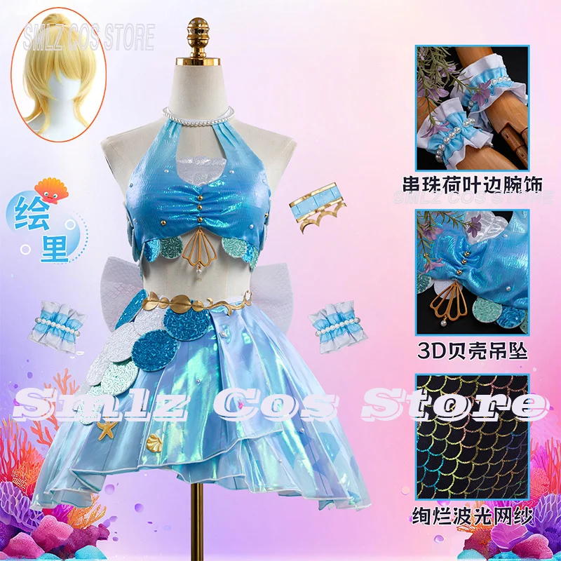 costume-de-cosplay-eli-ayase-de-la-serie-mermaid-festa-vol1-tenue-de-muse-d'anime-pour-femme-robe-coloree-accessoires-perruque-ensemble-pour-fete-et-jeu