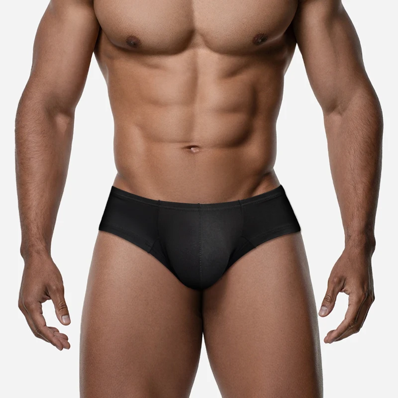 1pc Briefs Male Underwear Nine Solid Colors Insensitivity Skin-friendly Color With Zero Independent Codpiece Men Sport Short