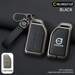 Zine Alloy Car Key Case Shell Cover Holder For Volvo FH16 RC FM EVRO 6 fh CARGO 555 FM Heavy Truck Key Full Protection Accessory