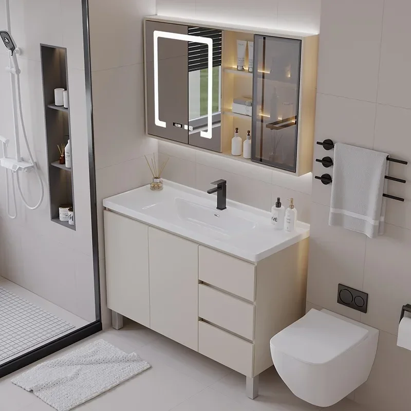 Bathroom furniture landing simple bathroom cabinet bathroom ceramic basin combination hand wash basin wash table toilet