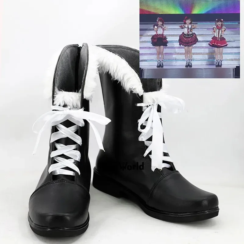 

Love Live Sunshine Aqours CYaRon Genki Zenkai DAY! DAY! DAY! Takami Chika Watanabe You Anime Customize Cosplay Shoes Boots