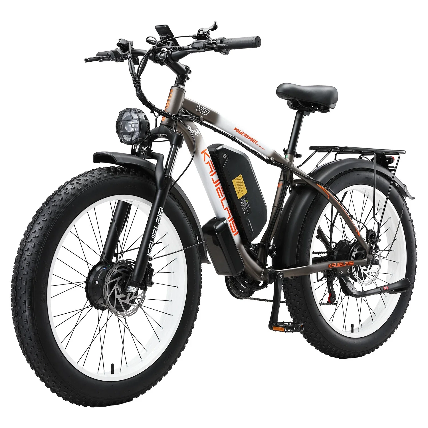 2000W Dual Motor  35MPH Dirt E-Bike 26" 48V/23Ah Electric Bike for adult image 4