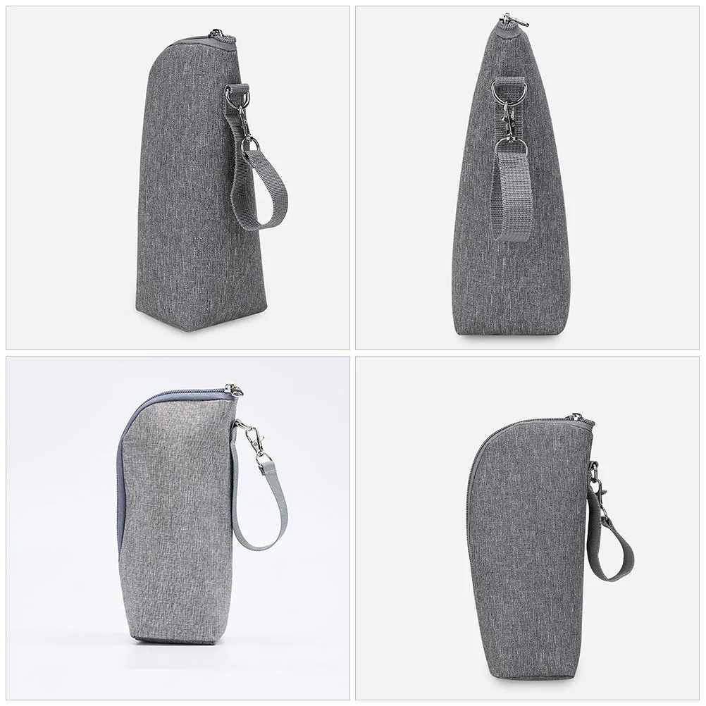 

Thermal Baby Bottle Bag Portable Insulated Pouch for Milk Container Keeps Warm Several Hours Handheld Strap Clip Travel