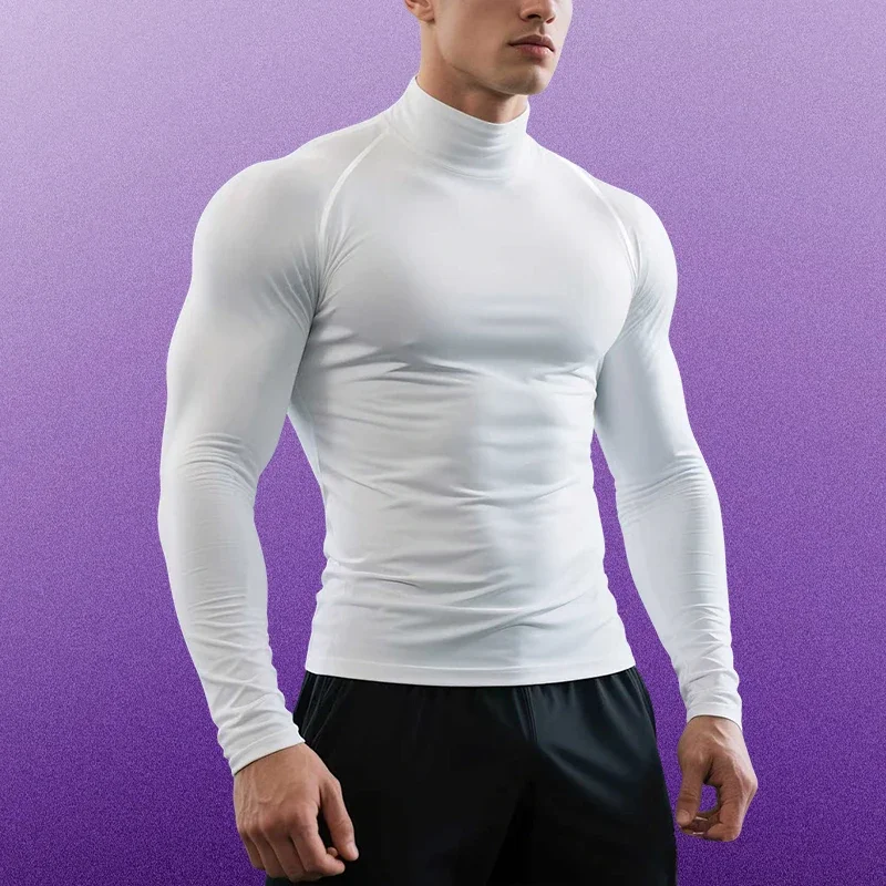 

2025 Bestseller Men's warm long inner layer, thick fleece double warmth, not afraid of ice and snow, solid color versatile