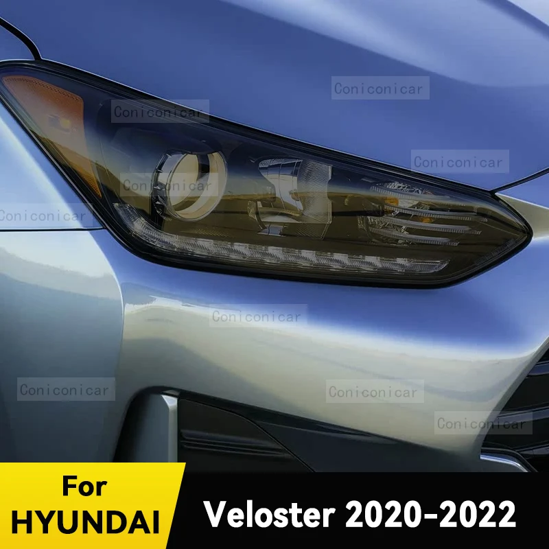 

For HYUNDAI VELOSTER 2020-2022 Car Headlight Protective Cover Film Front Light TPU Anti-scratch Headlamp Tint Sticker