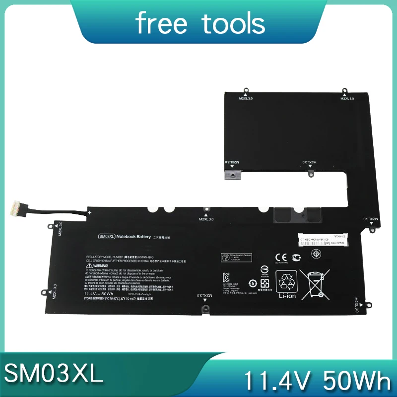 SM03XL аккумулятор 11,4 В 50 Втч для HP Envy X2 15-c001dx c000ng C001tu C011 C101dx C098nf HSTNN-IB6O 766802 -1С1 767069 -005 TPN-I114