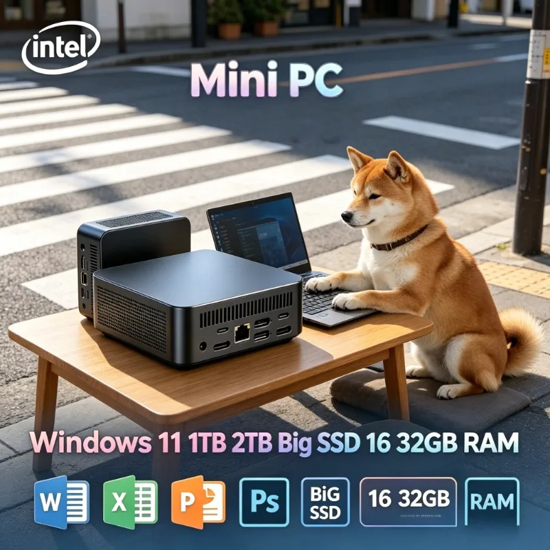 

Rugged Solid Body N150 Mini PC Multifunctional Computer Equipped with High Speed Type-C for Work and Entertainment