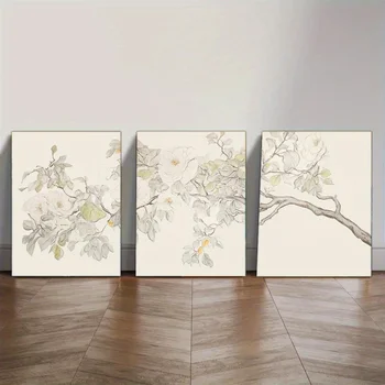 Elegant Botanical Canvas Set 1