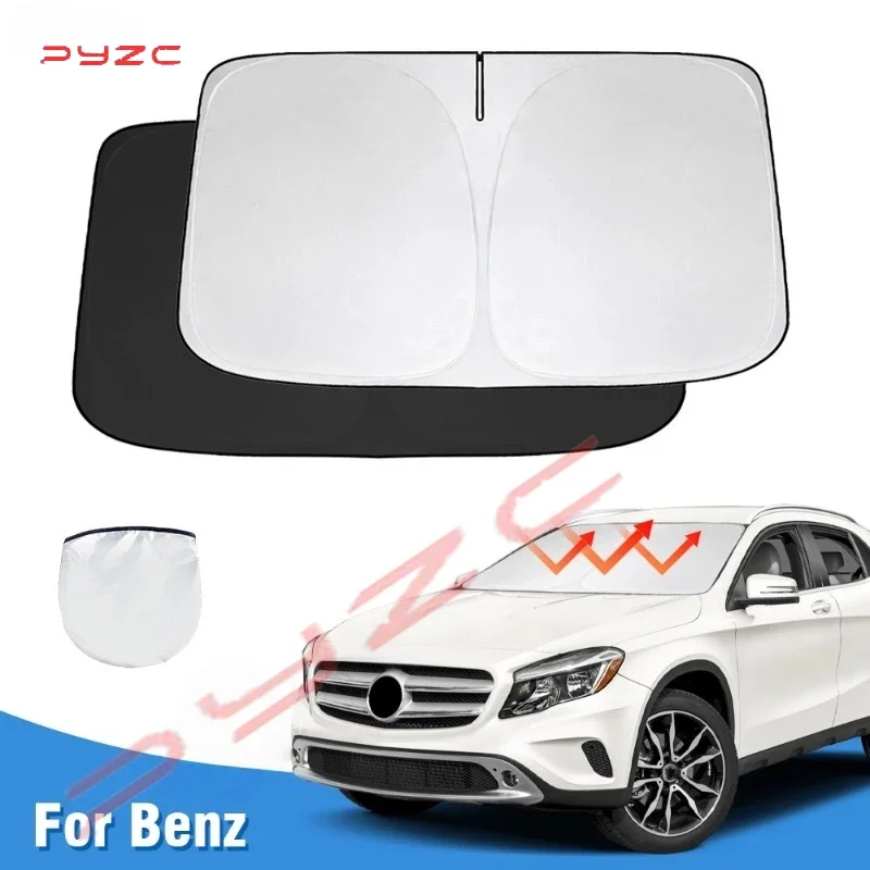 

Windshield Sun Shade For Mercedes GLA 2015 - 2019 2020 Window Shade Sun Visor Cover Foldable Blocks UV Rays Keep Your Car Cooler