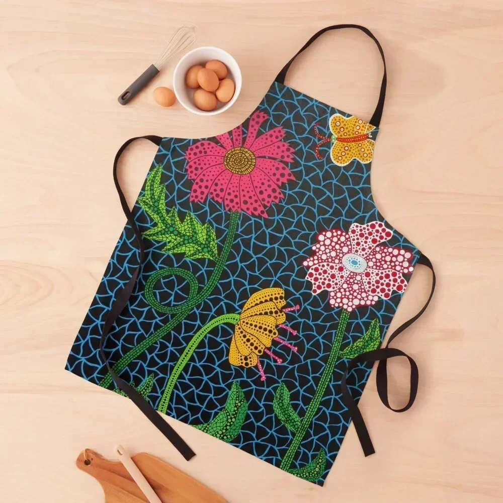 

yayoi flowers Apron for kitchen useful Professional Barber Things For The Kitchen Kitchen Supplies Idea Goods Apron