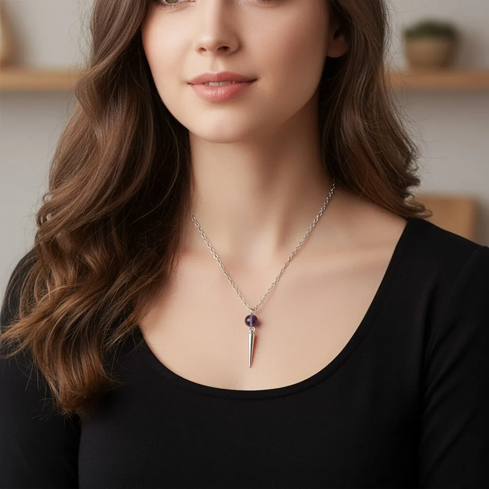 

KPop Demon Hunter хрустальные бусины с подвеской в виде шипа, ожерелье, персонаж аниме, игрушки, аксессуары, подарки