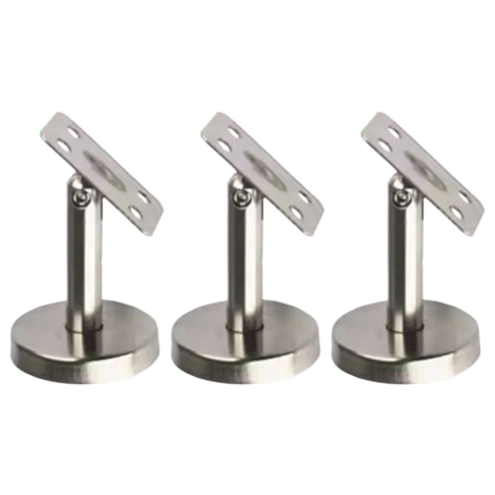 Home Improvement Adjustable Stair Support Handrail Bracket Silver Residential Use Robust Design Secure Fixation