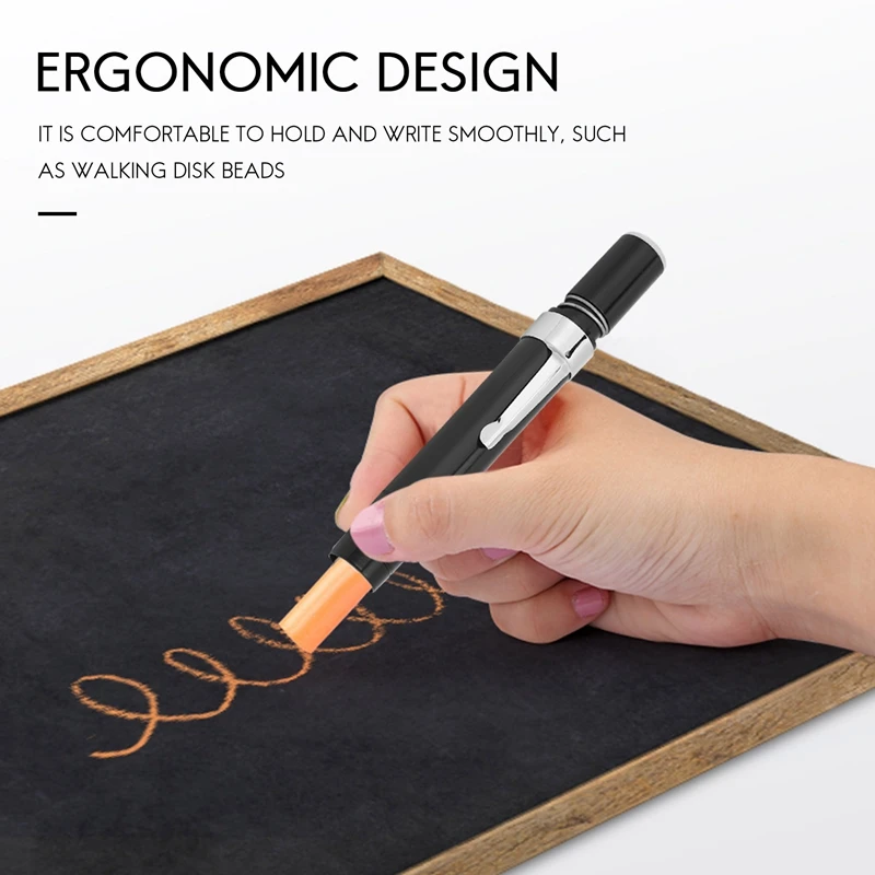 Зажим для мела, 1 шт., черный держатель для мела из алюминиевого сплава (черный)