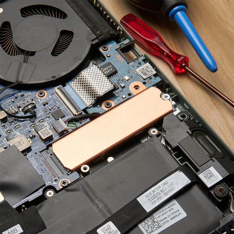 Harde Schijf Koellichaam Koper Lichtgewicht Schijf Koeler 0.5Mm 401W Draagbare Set Antioxidant Duurzaam Voor M.2 2242 2280 Nvme Ssd