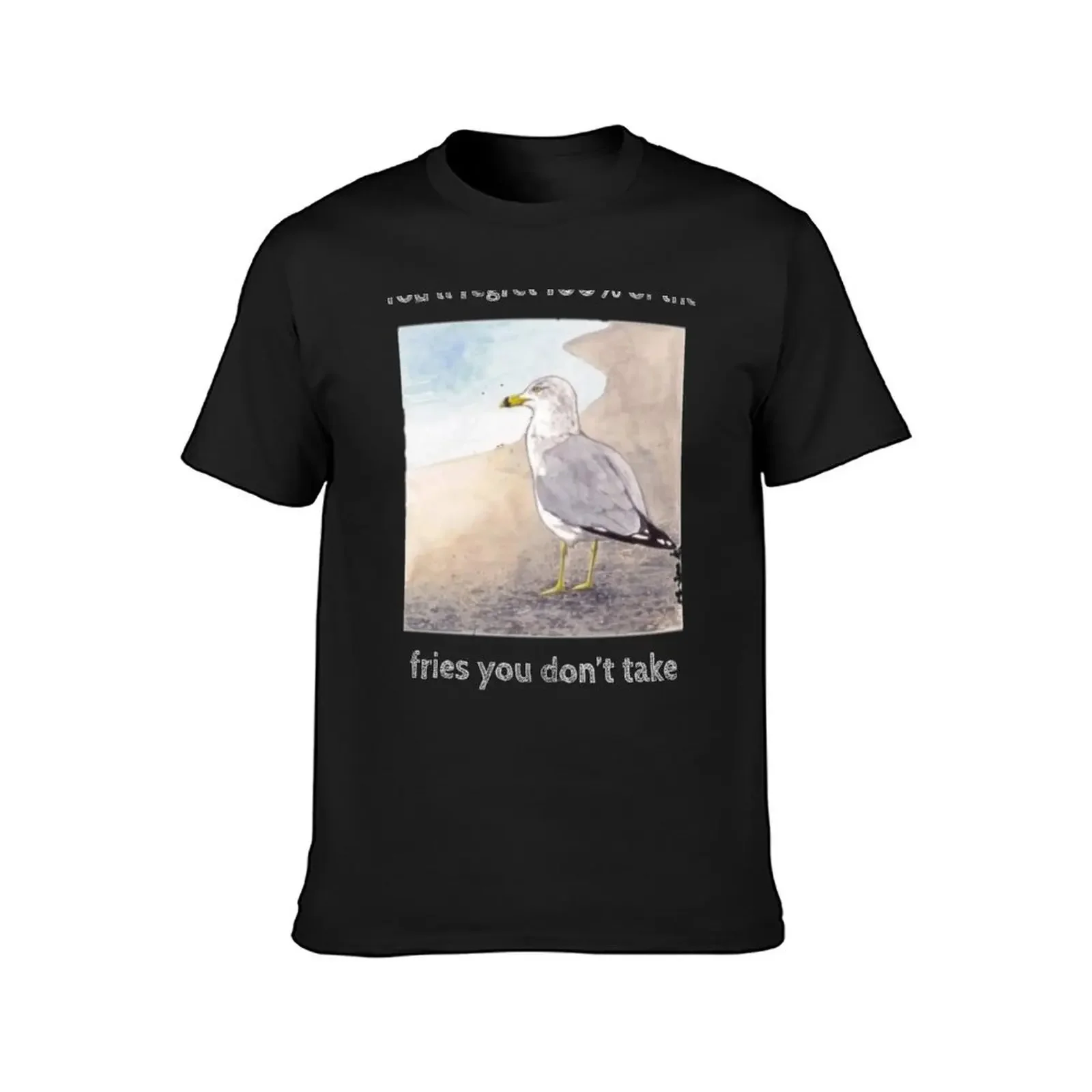 The wisdom of a seagull T-Shirt anime shirts graphic tees mens workout shirts