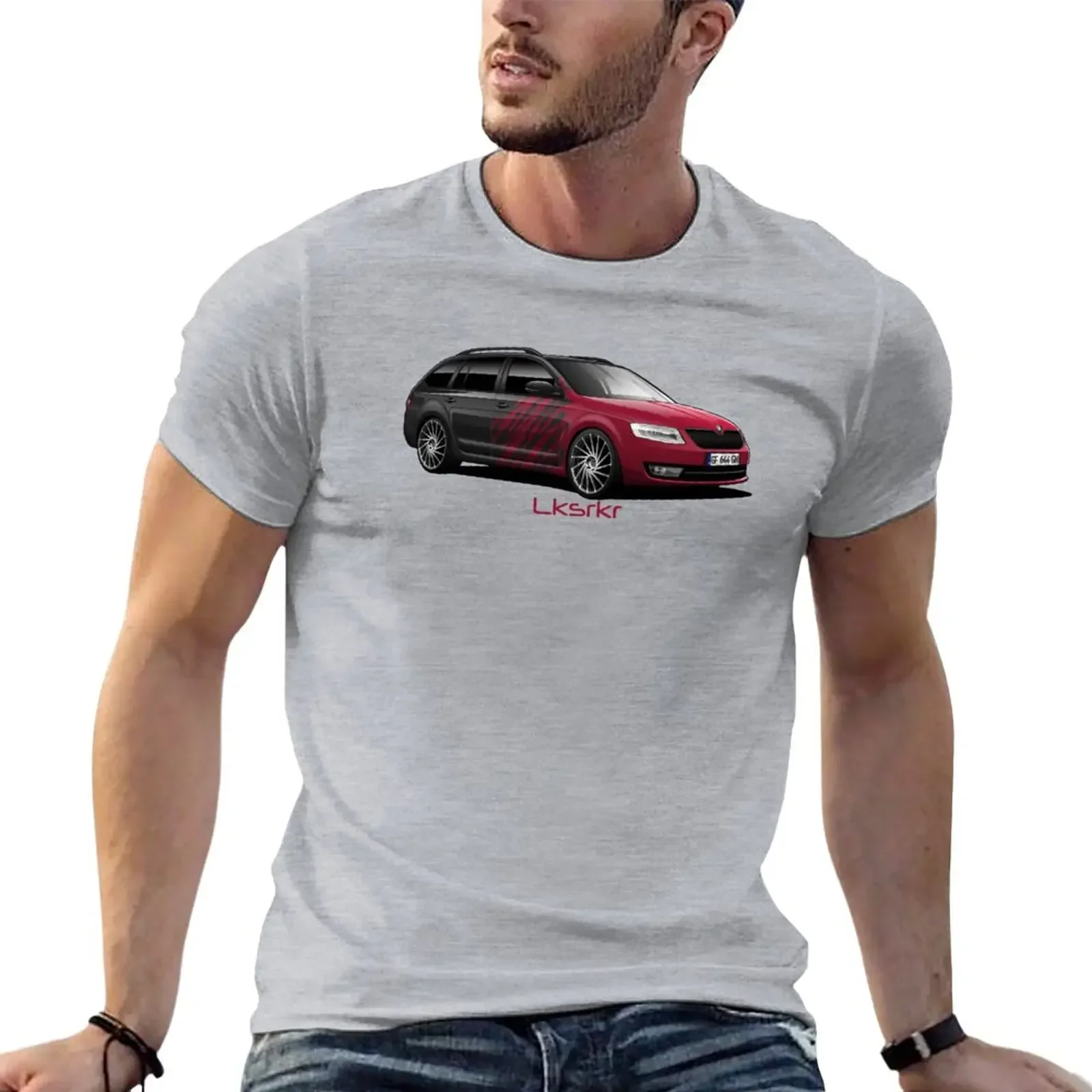 Skoda Octavia - artwork T-Shirt animal prinfor boys sports fans anime mens vintage t shirts